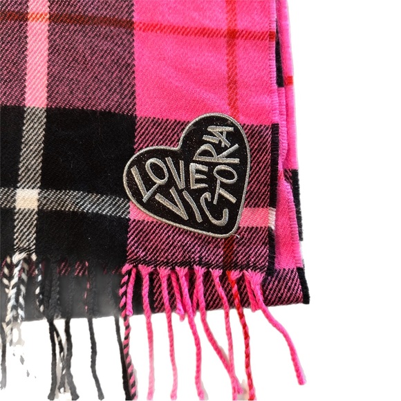 Victoria Secret Pink & Plaid Scarf - Picture 5 of 6